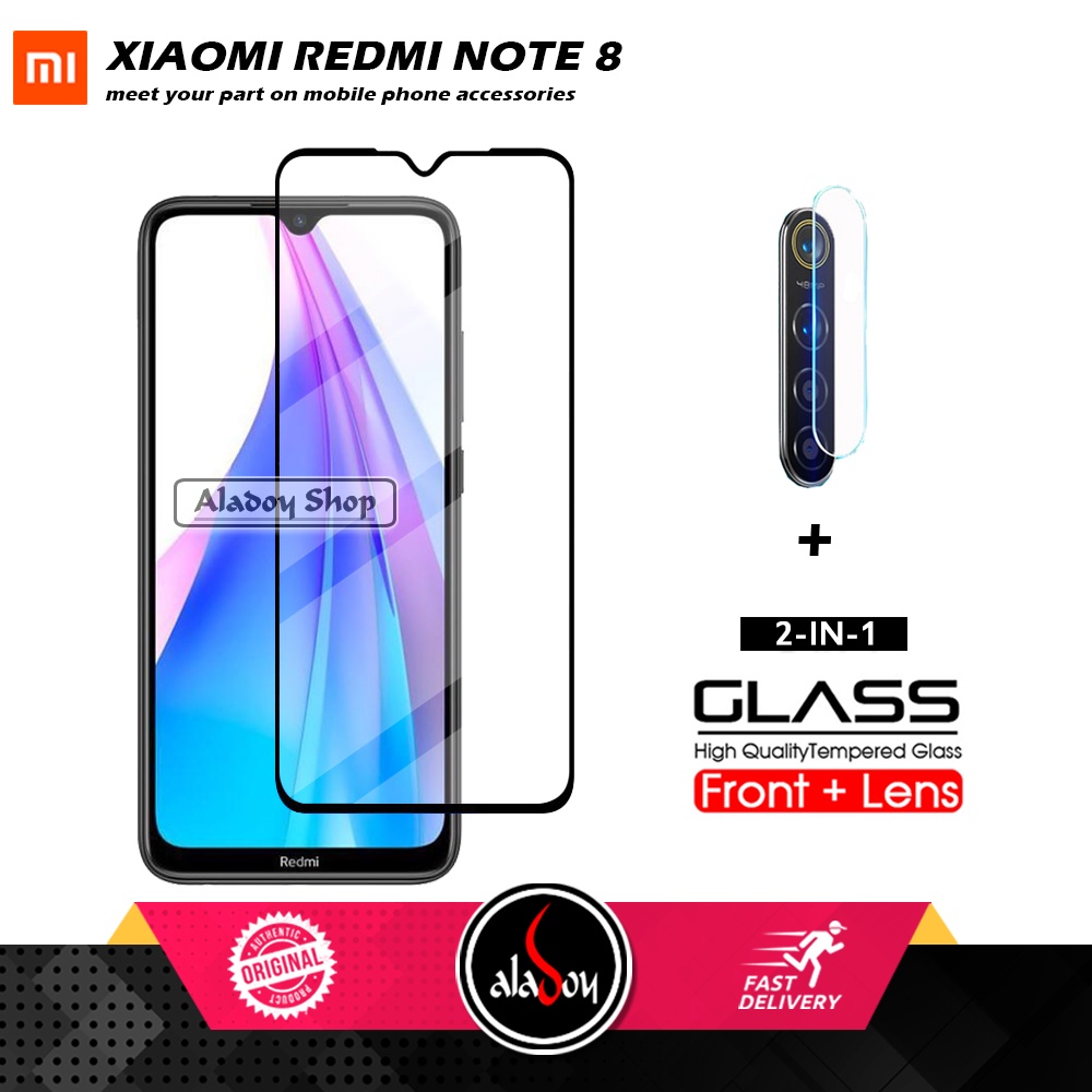 Paket Tempered Glass Layar Dan Tempered Glass Camera Xiaomi Redmi Note 8 /  Redmi 9 / 9A /  Note 9