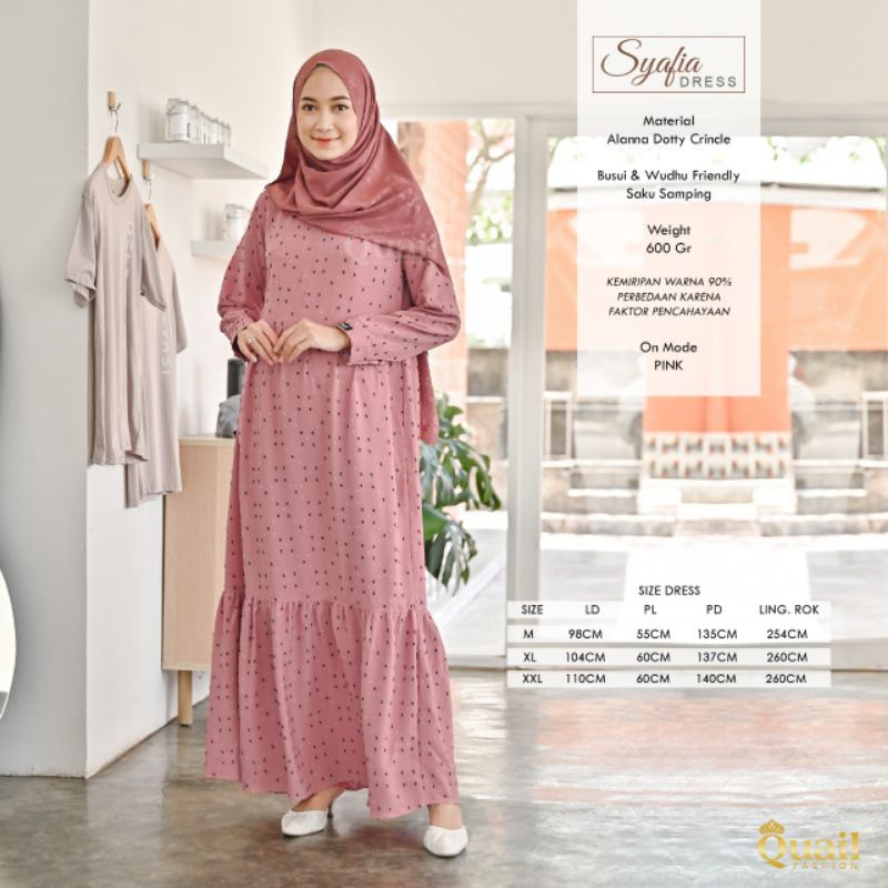 SYAFIA DRESS BY ORI QUAIL HIJAB