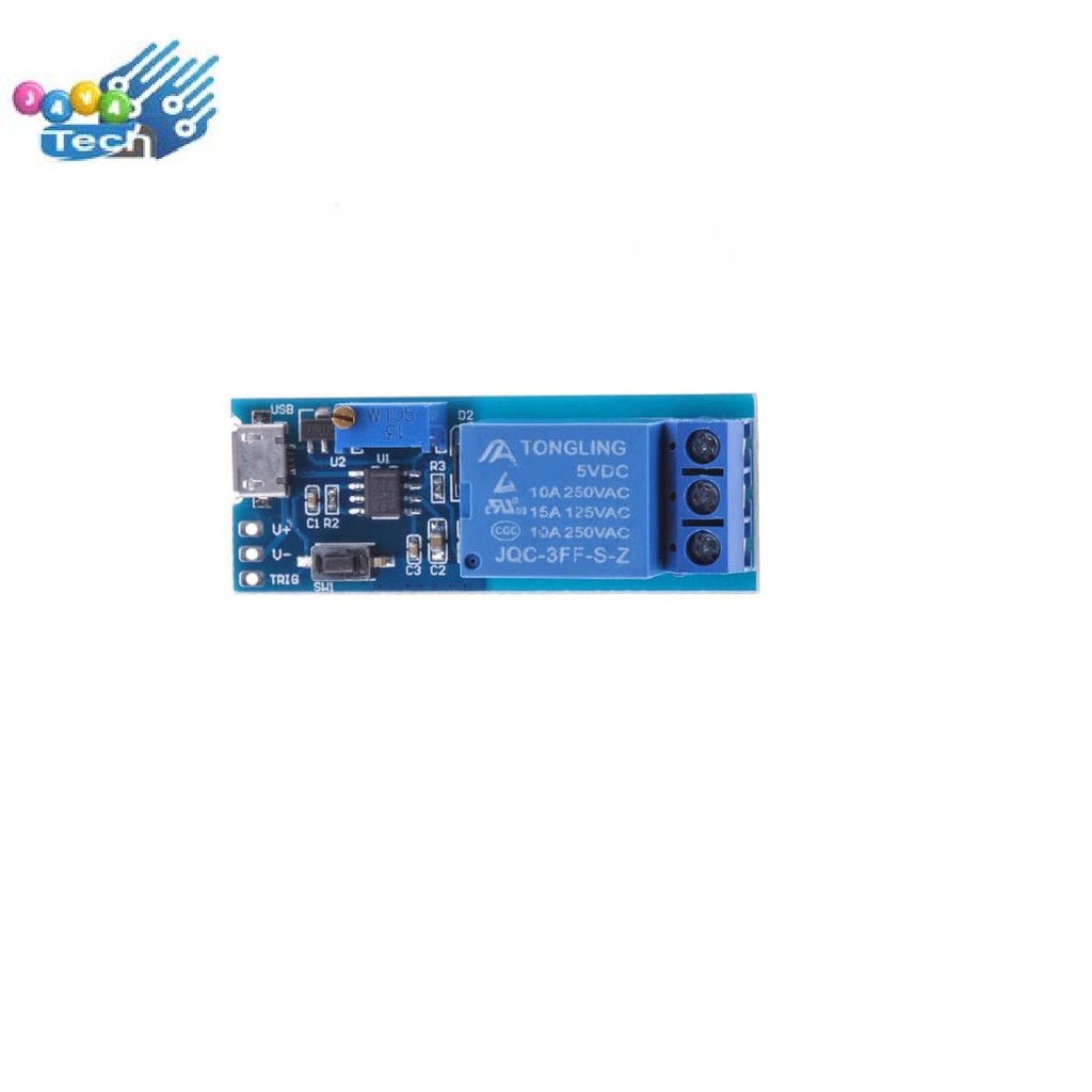 Digital Timer Delay Relay Module ON OFF NE555 5V 12V Micro USB