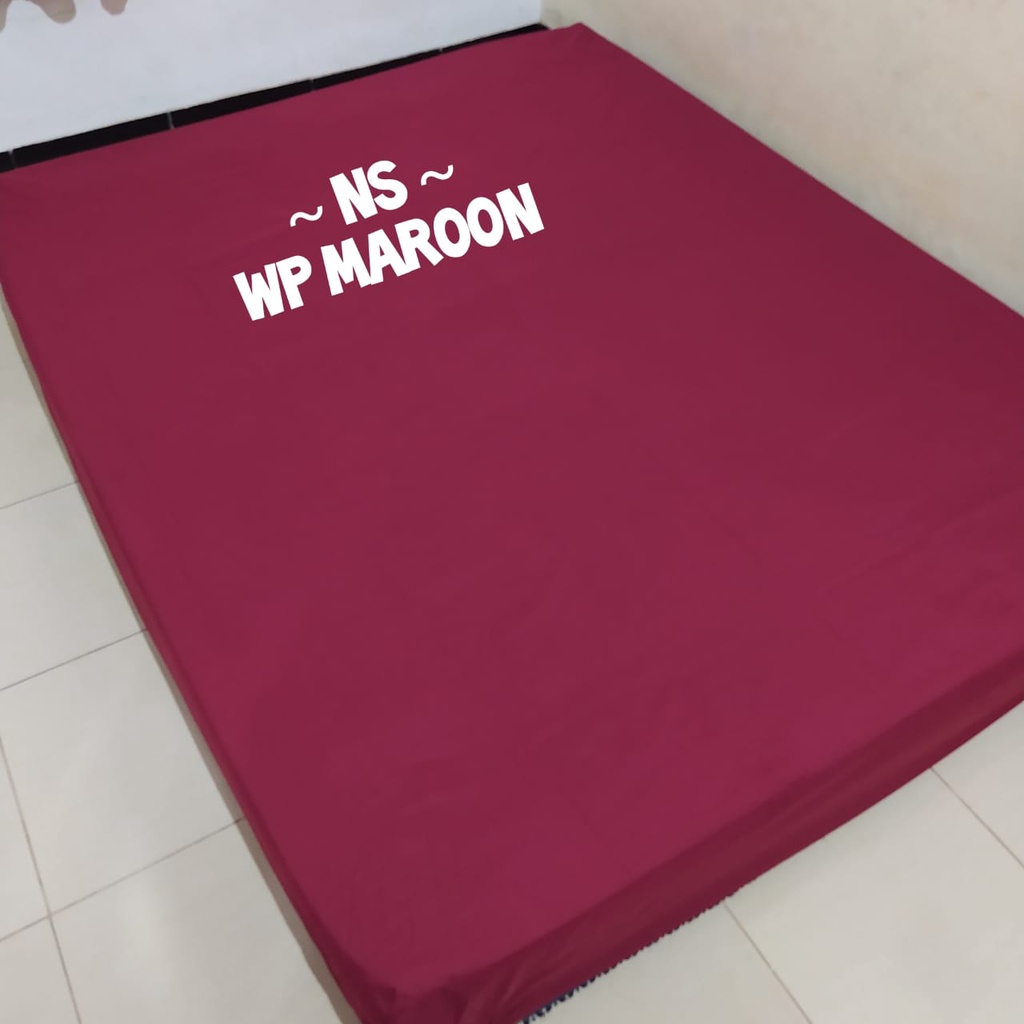 SPRAI WATERPROF sprei anti ompol WP polos anti air grosir sprei murah-WP MAROON