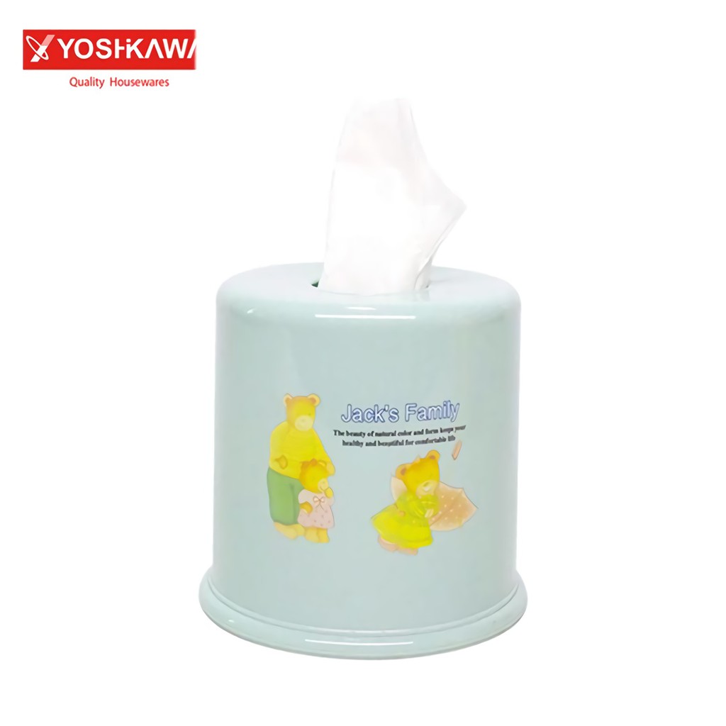 

YOSHIKAWA Kotak Tisu Diameter 13 CM Tissue Box EVL-T-109 Hijau