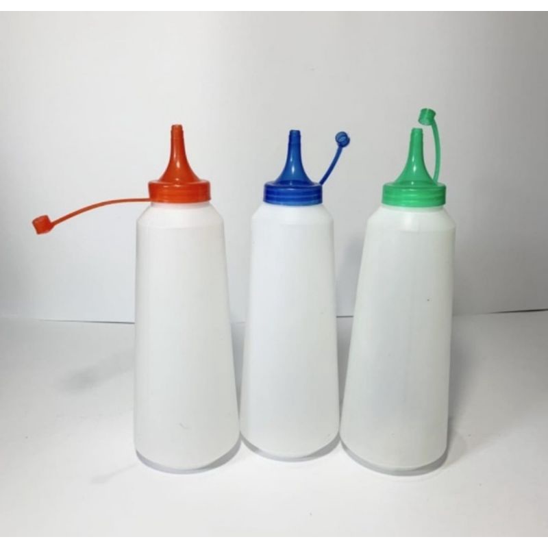 Botol kecap/ saos/mayonaise 600ml.Botol plastik 600ml.Wadah plastik kecap saos mayonaise 600ml.