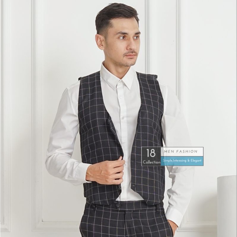 [BEST SELLER] Rompi Vest Pria Simpel Ada Ukuran Jumbo