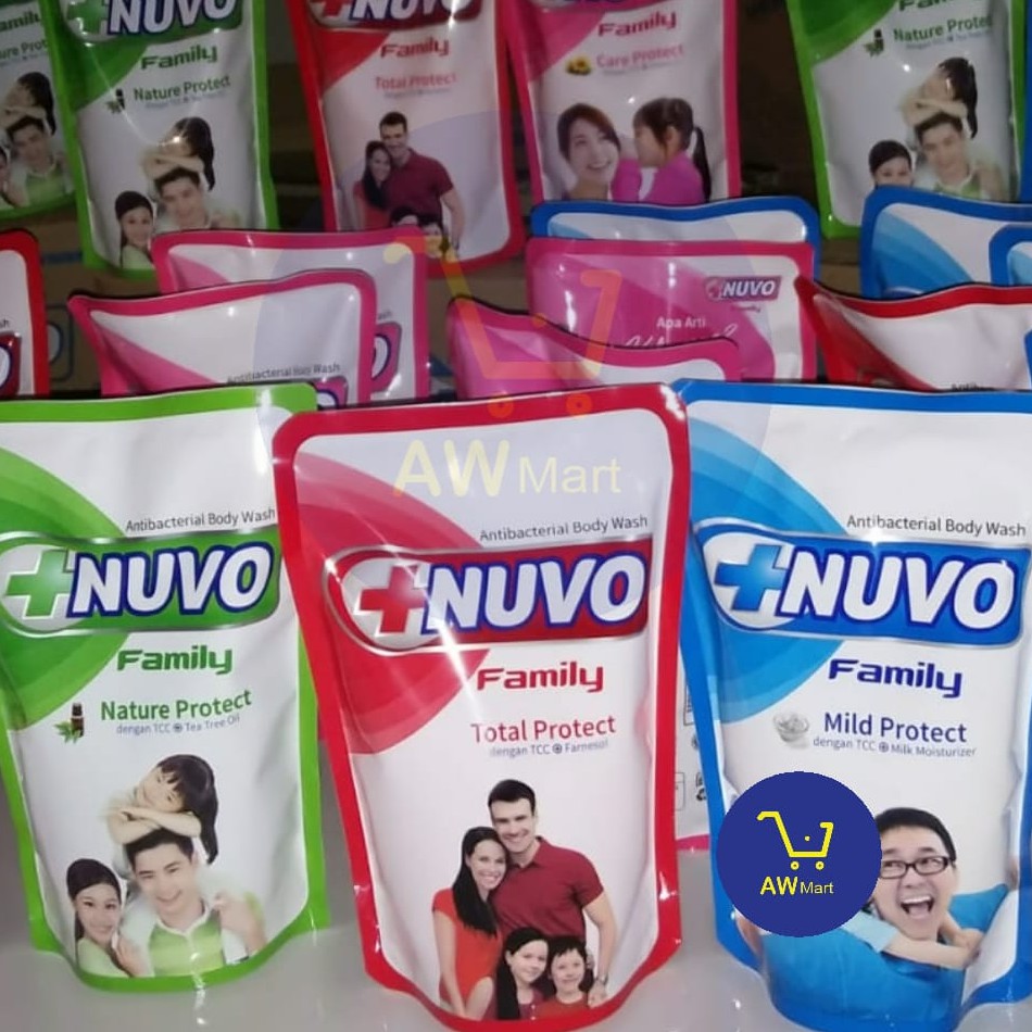 Sabun Nuvo Family Cair REFILL 450ml (DARI PABRIK LANGSUNG) All Varian