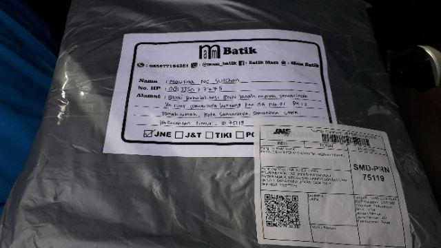 Batik Dolby Dolbi Dobby Doby Tenun Sutra Tulis Katun Atbm Baron Atasan Batik Wanita Sogan Srg308