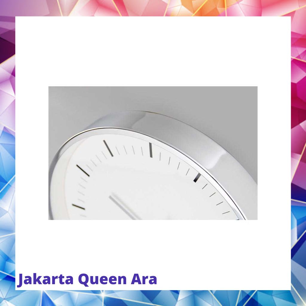 Jam Dinding Bulat Silent Movement Model Modern - H658