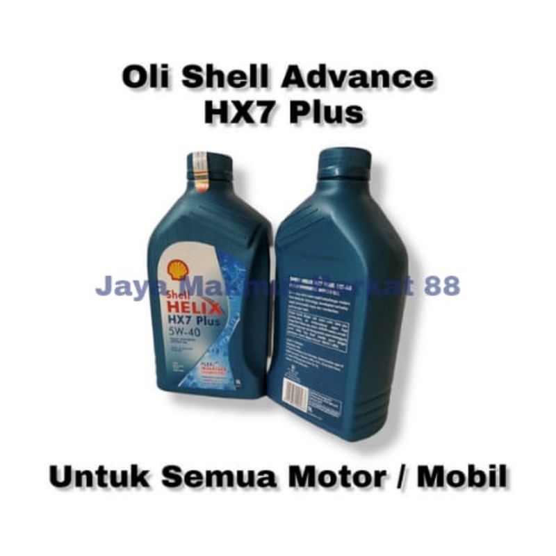 BIG SALE - OLI SHELL HELIX HX7 PLUS 5W-40 1L Untuk semua jenis kendaraan motor dan mobil