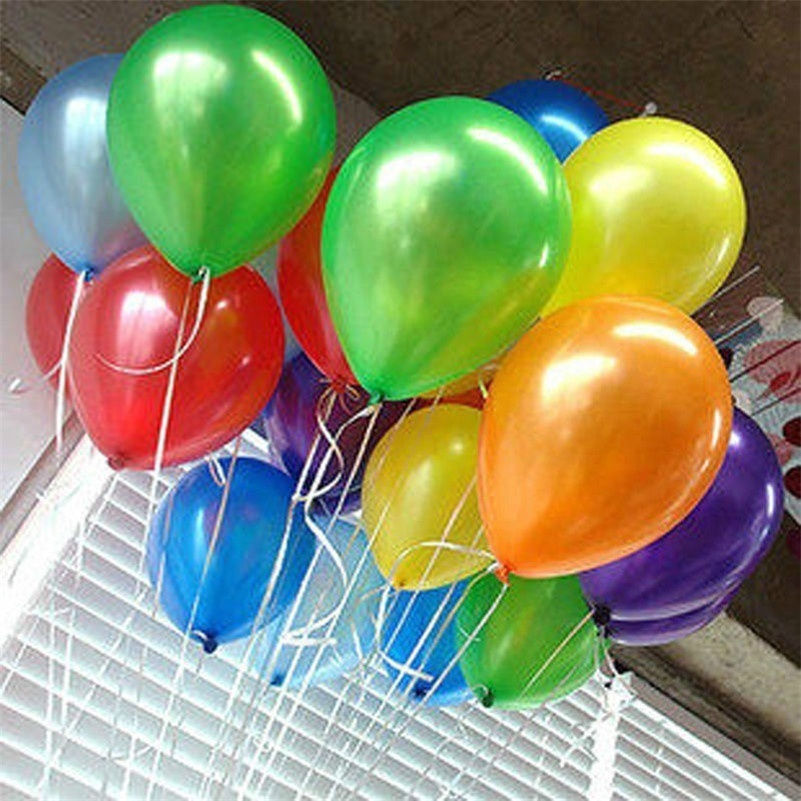 Hot Sale/20 /50/100pcs Balon Latex Warna-Warni/Balon Udara Lateks Tebal Untuk Ulang Tahun Pernikahan Supply Pesta Warna-Warni Anak Mainan Tiup