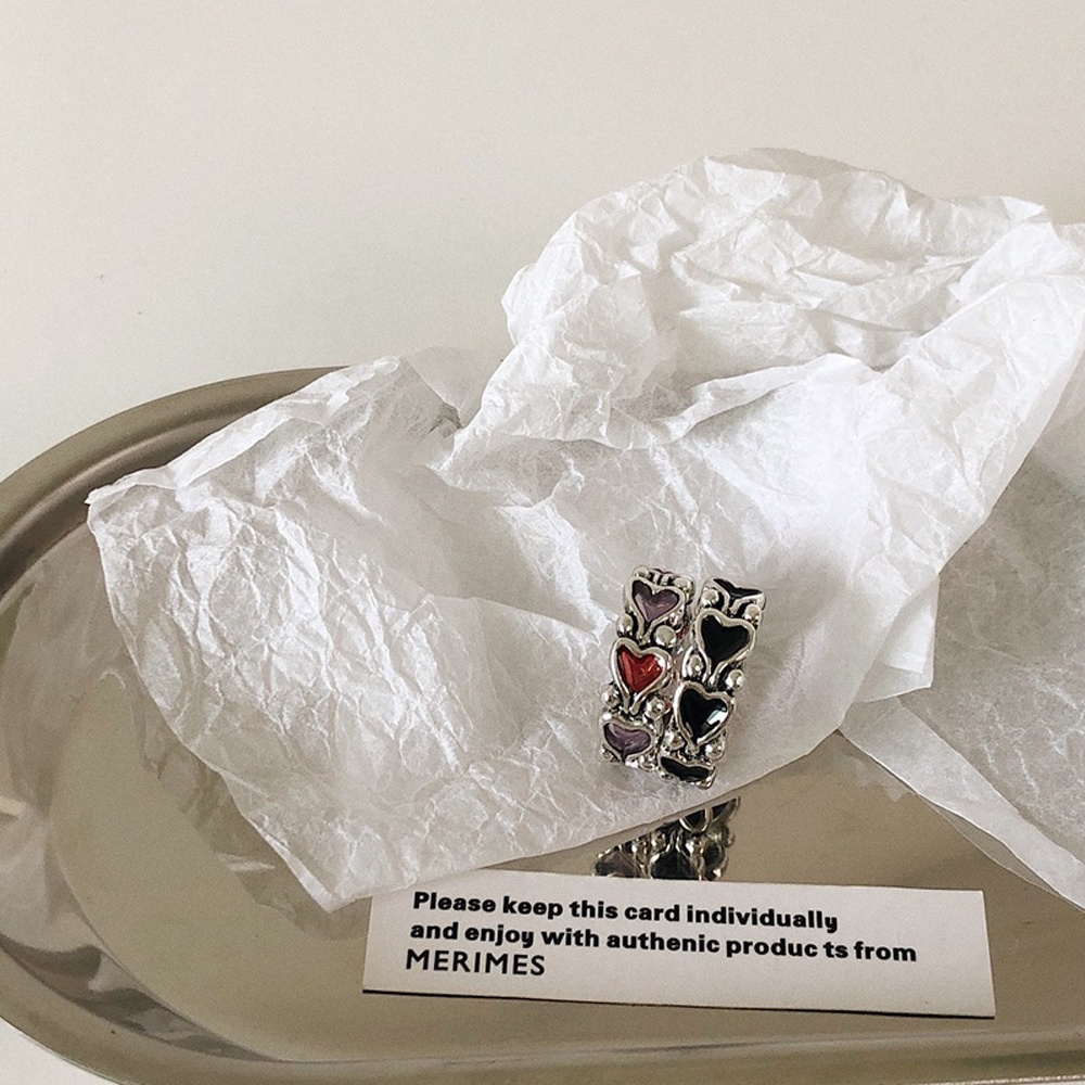 MXBEAUTY Korean Finger Ring Chic Party Jewelry Fashion Accessories Heart Trendy Creative Personalized Adjustable For Women Thumb Ring