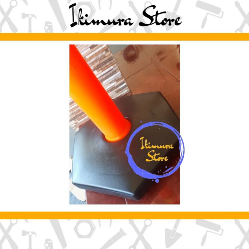 Traffic Stick Cone Rubber Base Hitam 115cm