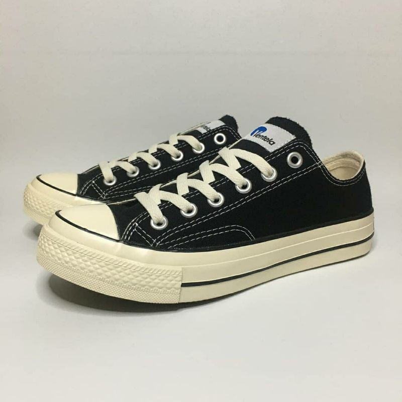 SEPATU VENTELA ( 70S low ) BLACK WHITE