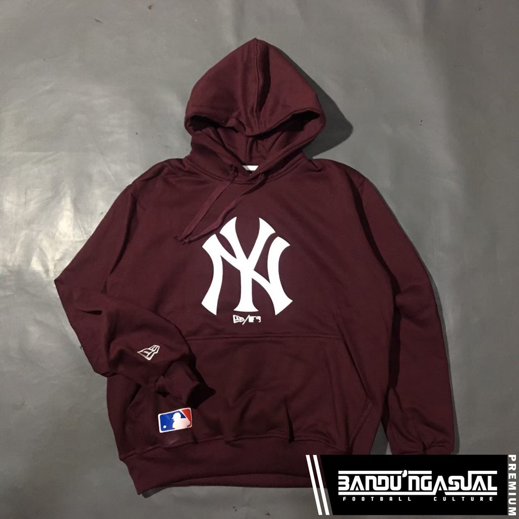 HOODIE YANKESS LOGO (MAROON)