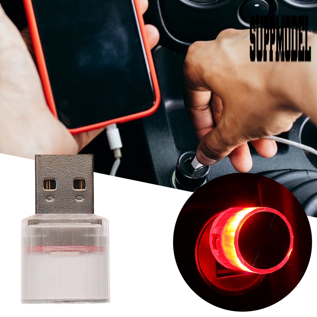 Suppmodelx &lt; Lampu LED Mini USB Plug Play Ringan Untuk Dekorasi Interior Mobil