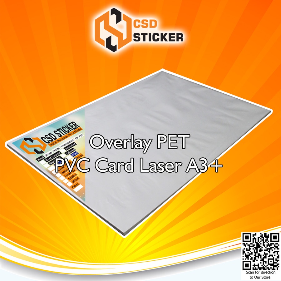 Overlay PVC ID CARD A3+ for Laser printer