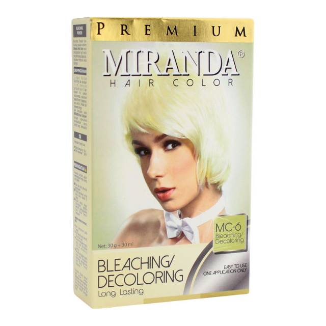  Miranda  Premium Hair Color Bleach  Kit MC 6 30gr Bleaching  