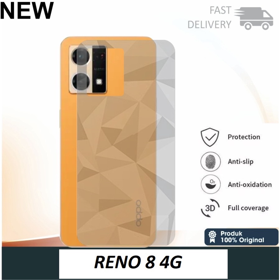 OPPO RENO 8T 4G 8T 5G 8Z 5G 8 PRO 5G 8 4G 8 5G ANTI GORES BELAKANG SKIN DIAMOND GARSKIN MOTIF 3D SPIRAL ANTI JAMUR PELINDUNG BELAKANG BACK