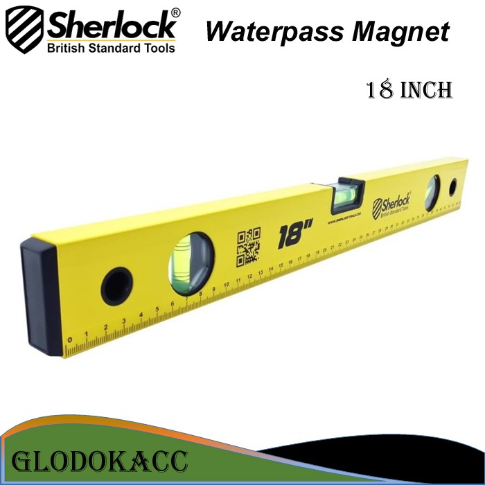 Waterpass Magnet / Sherlock Almunium Waterpass 18 inch (45 cm)