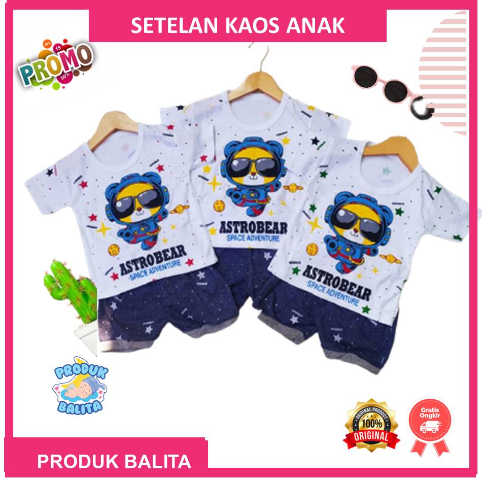 Setelan Baju Anak Bayi Kekinian Baby Cowok 0-12 Bulan Set bayi Laki-laki Terlaris