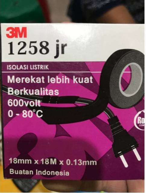 Isolasi Listrik merk 3M type 1258Jr ORI