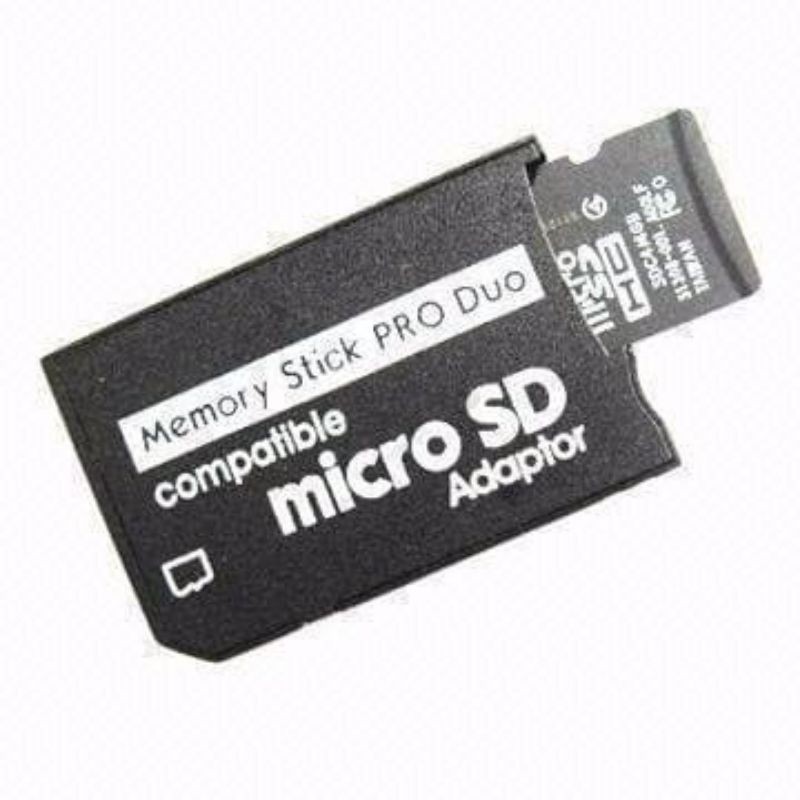 Converter Adapter Memory Stick Pro Duo Psp Slim Fat 1000 2000 3000 Adaptor MicroSd Micro Sd Psp