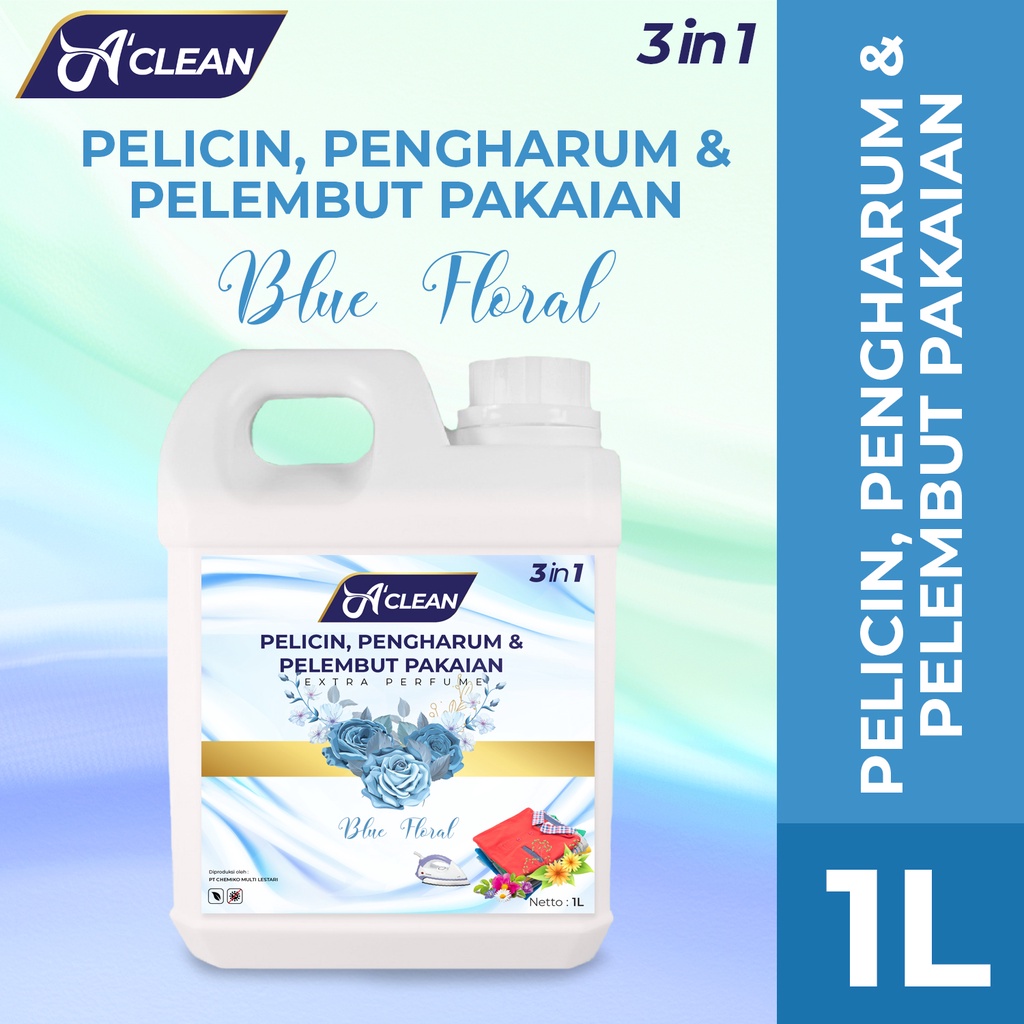 Pelicin Setrika &amp; Pakaian / Pengharum dan Pelembut Pakaian &amp; Laundry 1000ml Amorens A Clean Care [1 Liter]