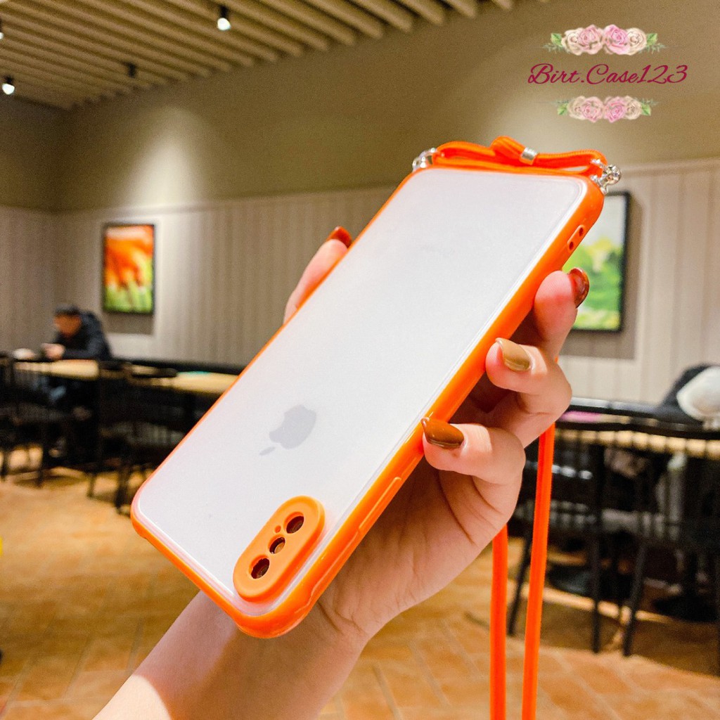 Softcase slingcase lanyard choice oppo a3s a1k a7 a5s a12 a11k f9 a15 a31 a8 a37 a39 a57 A74 BC2381