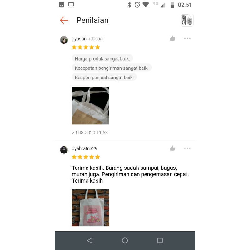 TOTEBAG KANVAS RESLETTING 30x40 CUSTOM Sablon FULL Warna bisa Satuan