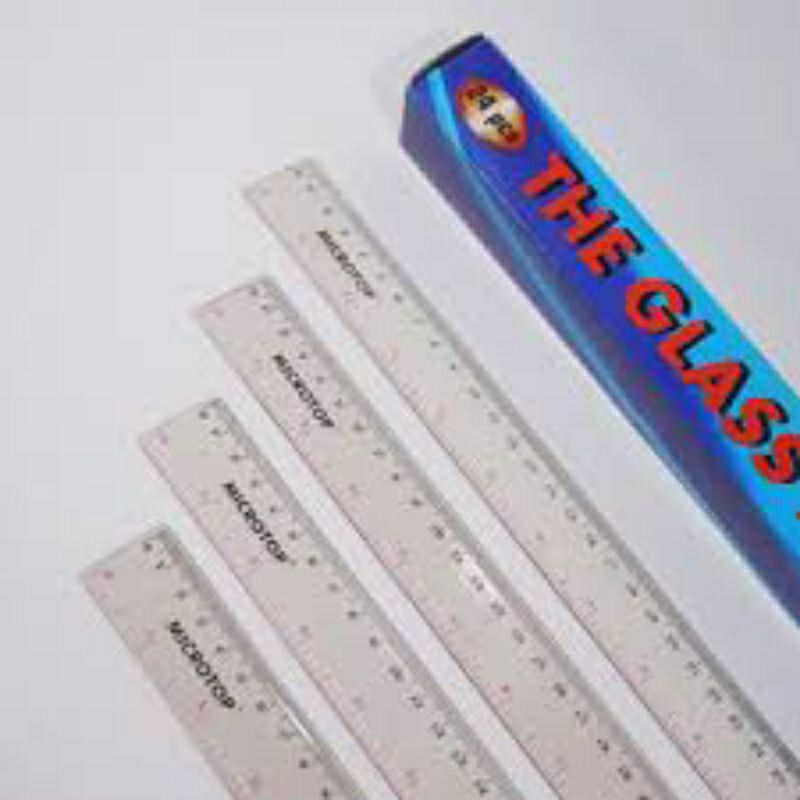 

(1pcs) satuan, penggaris plastik microtop termurah!!