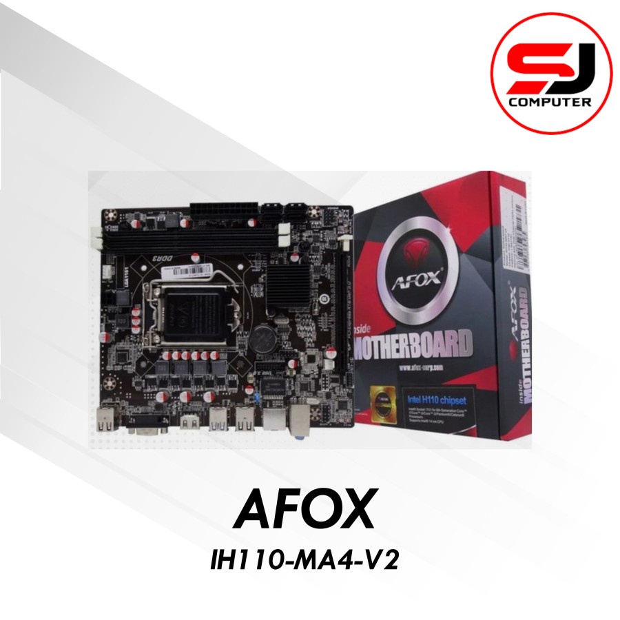 MOTHERBOARD AFOX H110 (IH110-MA4-V2) DDR4 Intel LGA 1151 USB 3