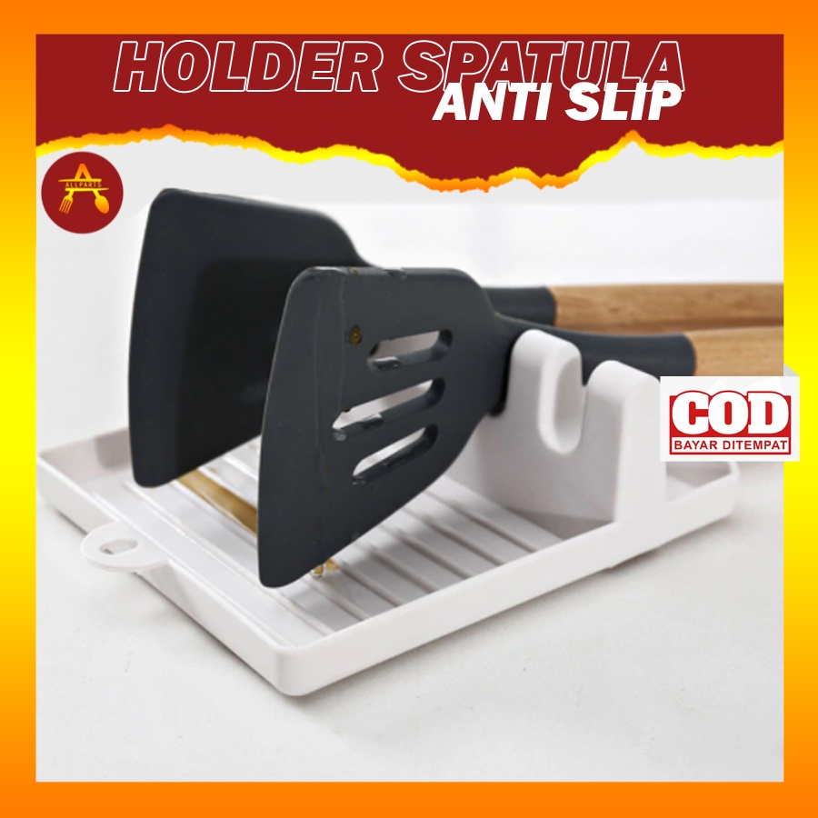 Holder Spatula Hp883m Holder Tutup Panci Sutil Peralatan Perlengkapan Masak Holder Dapur Anti Slip