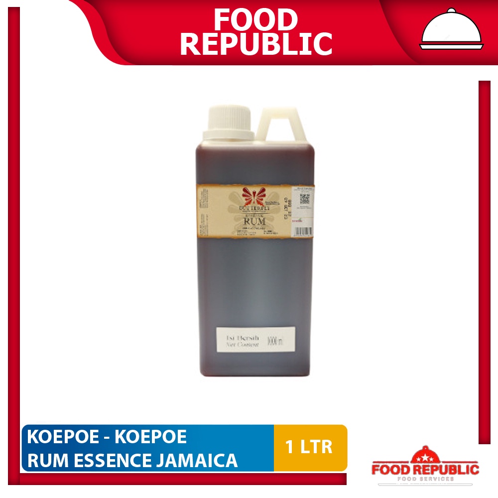 Koepoe Koepoe Rum Jamaica 1 Ltr Butterfly Rhum Essence Bahan Kue