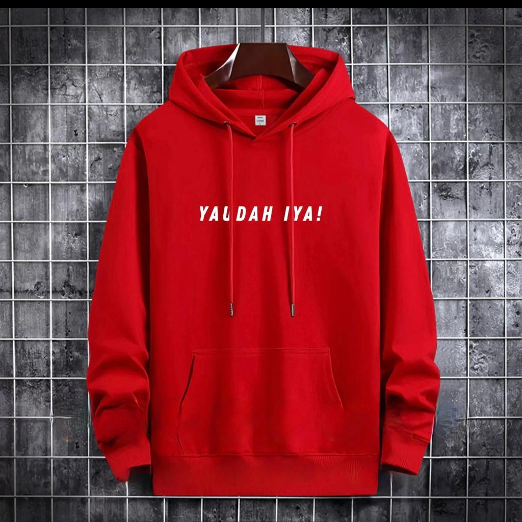 SWEATER HOODIE TULISAN YAUDAH IYA / HOODIE MURAH TERLARIS / HOODIE POLOS / HOODIE PRIA DAN WANITA / UNISEX