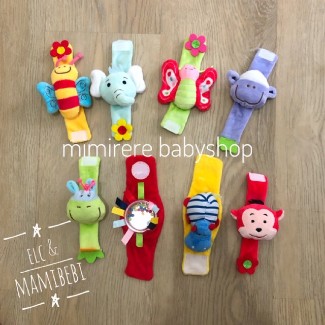 Gelang Rattle Boneka Animal Happy Monkey Sozzy