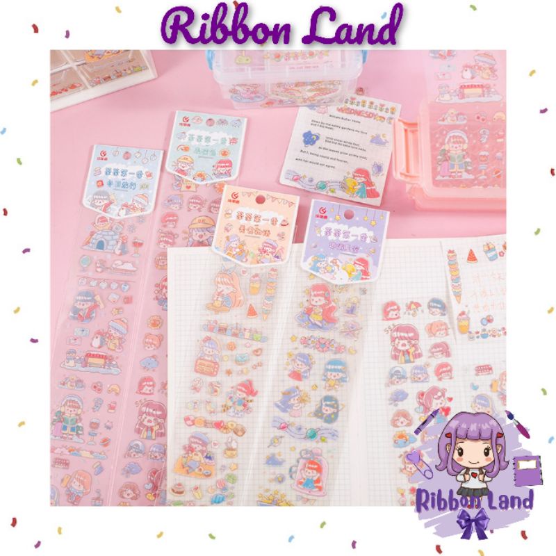 

Masking Tape Stiker PET Strip Two Friends