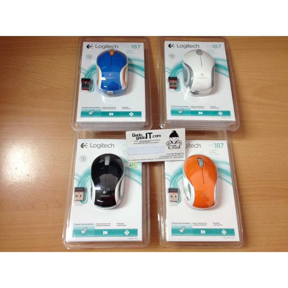 Logitech M187 Wireless Mini Mouse Logitech Wireless Mini Mouse M187 R86