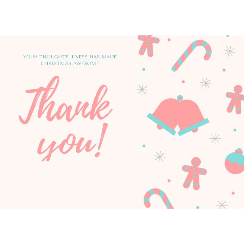 

Thank You Card 9,5cm | Kartu Terima Kasih | Christmast Card | MotherDay Card | Hari Ibu | Hari Natal