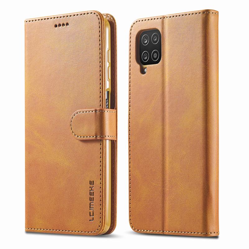 Wallet Case For Samsung A12 Cover Leather Card Holder Flip Coque Luxury 360 Cellphone Book Cases For Galaxy A12 A 12 Phone Shell