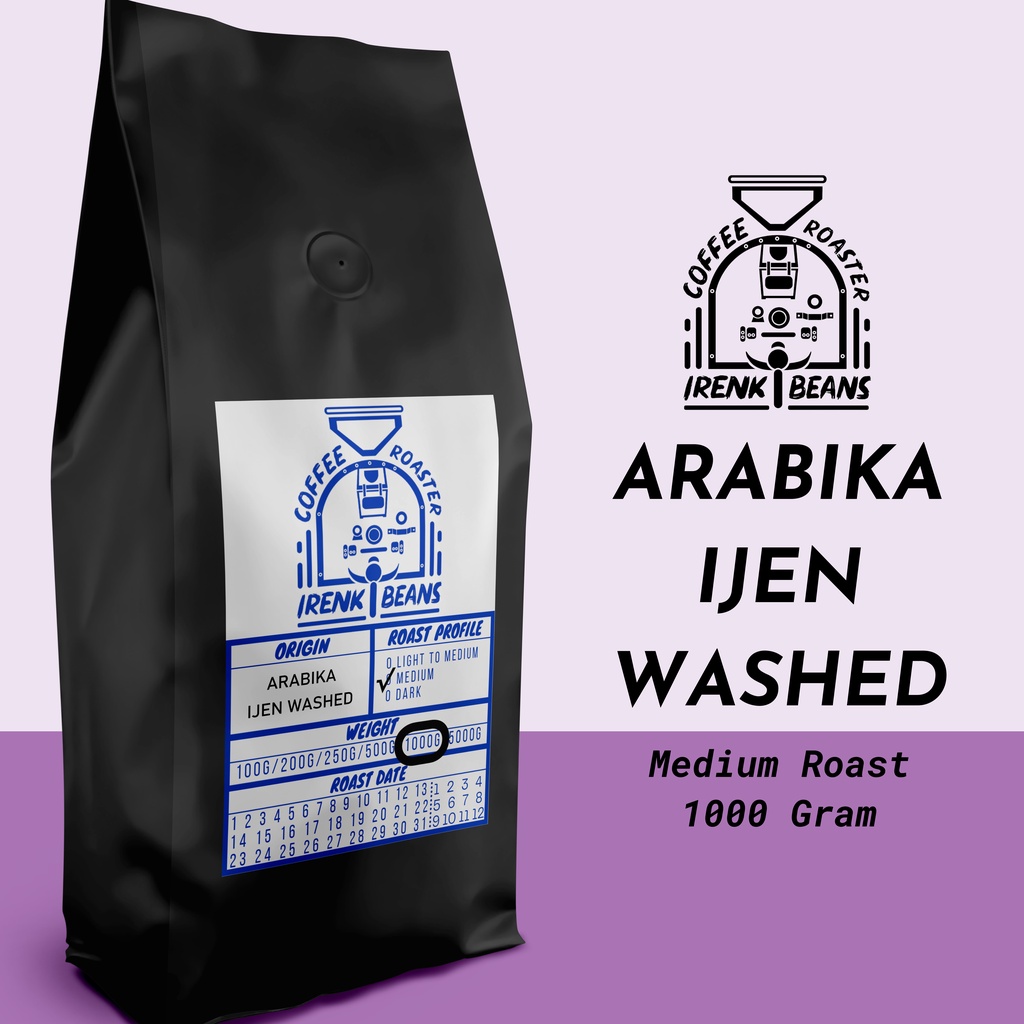 

Kopi Arabica Ijen Washed 1000g Biji Bubuk