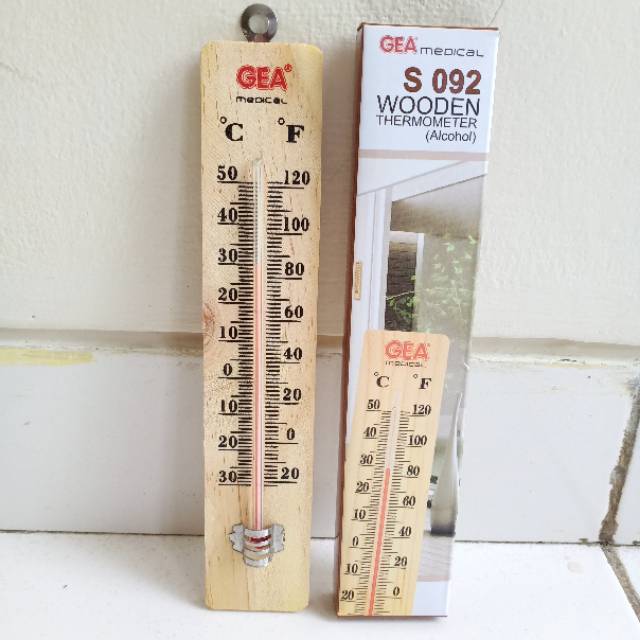 Thermometer Ruang Kayu - Alat Pengukur Suhu Ruangan