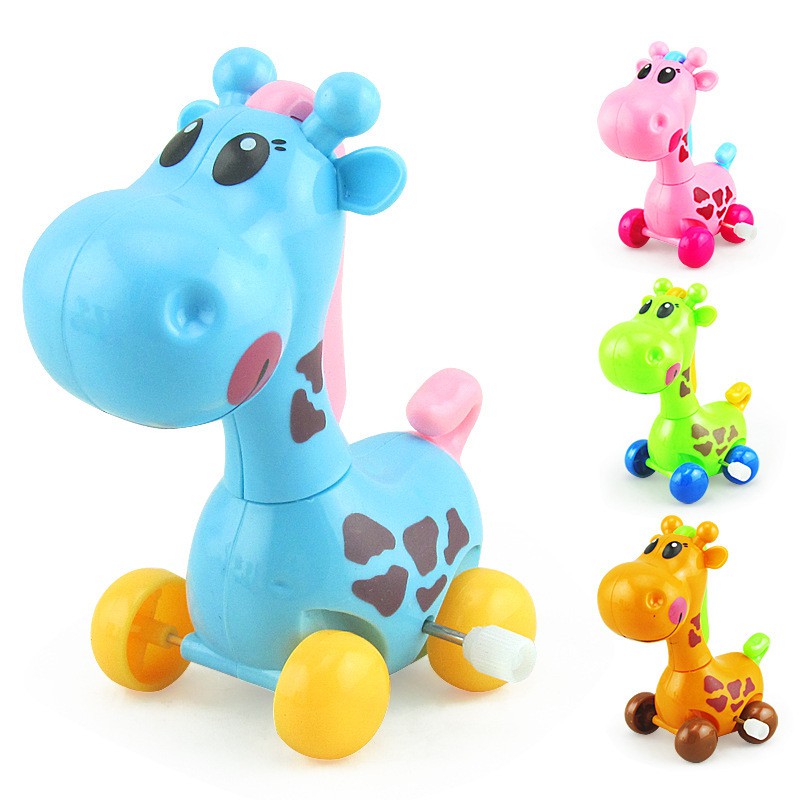 HIPPO LAND Wind up toy animal Giraffe Clockwork deer 187