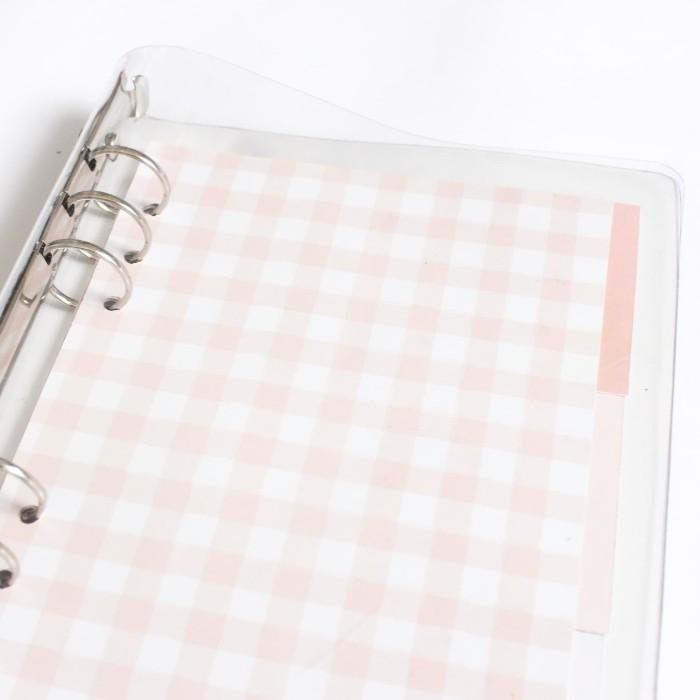 

Gia | Transparent 6 Ring Binder (A5)