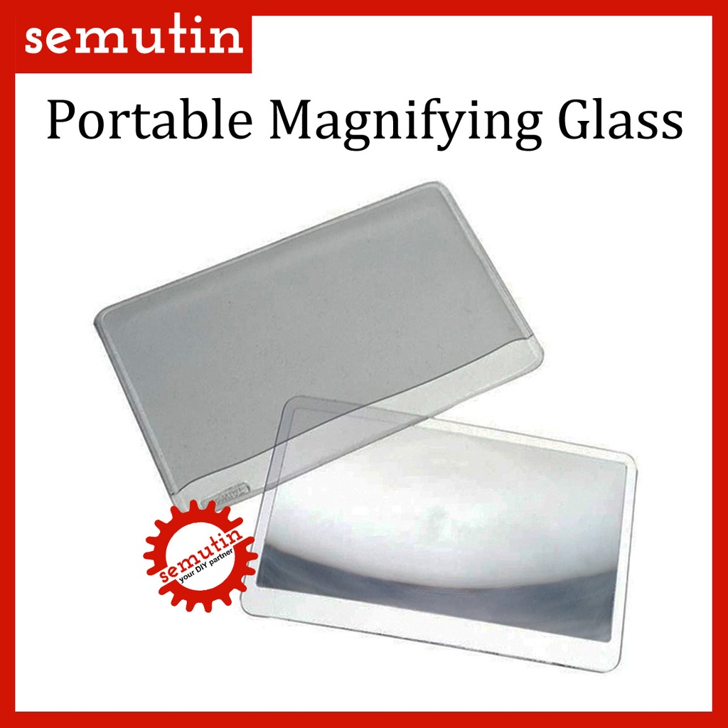 

Kaca Pembesar Ukuran Kartu Kredit / Portable Business Card Magnifying Glass