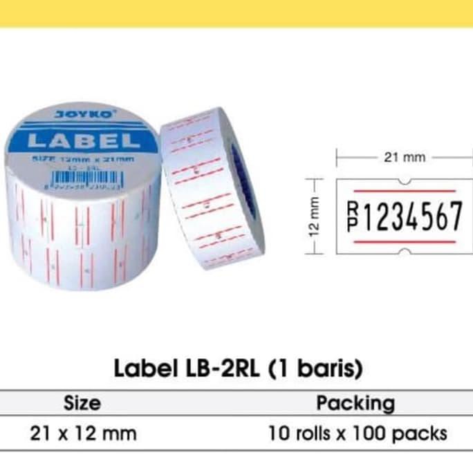 

Kertas Label Roll Joyko 1Baris 1Line/Kertas Label Harga/Lebel Harga
