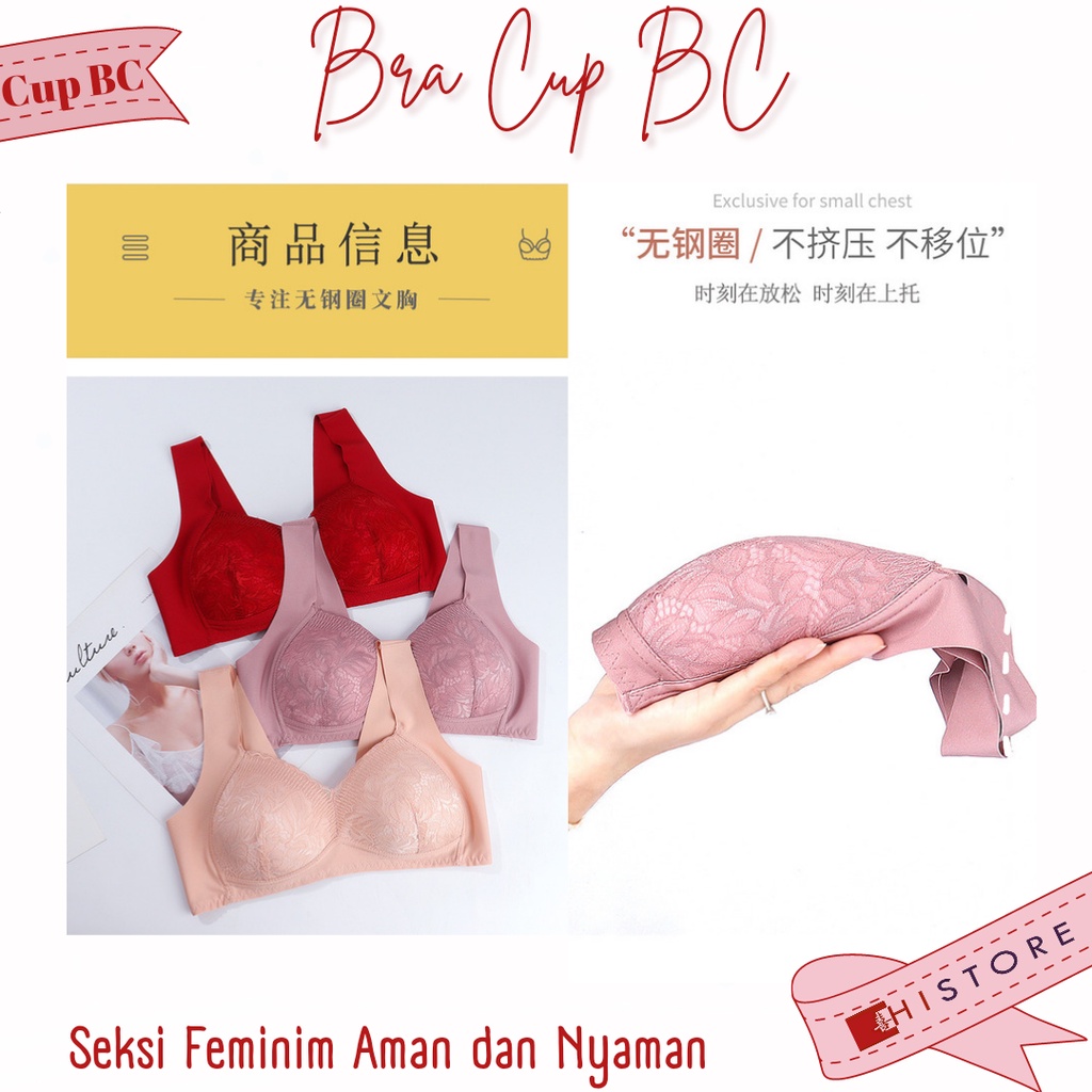 [HI] Bra BH Fashion Wanita Cup 3/4BC Bra wanita Premium BH Busa Tipis Tanpa Kawat Sangat Nyaman 927