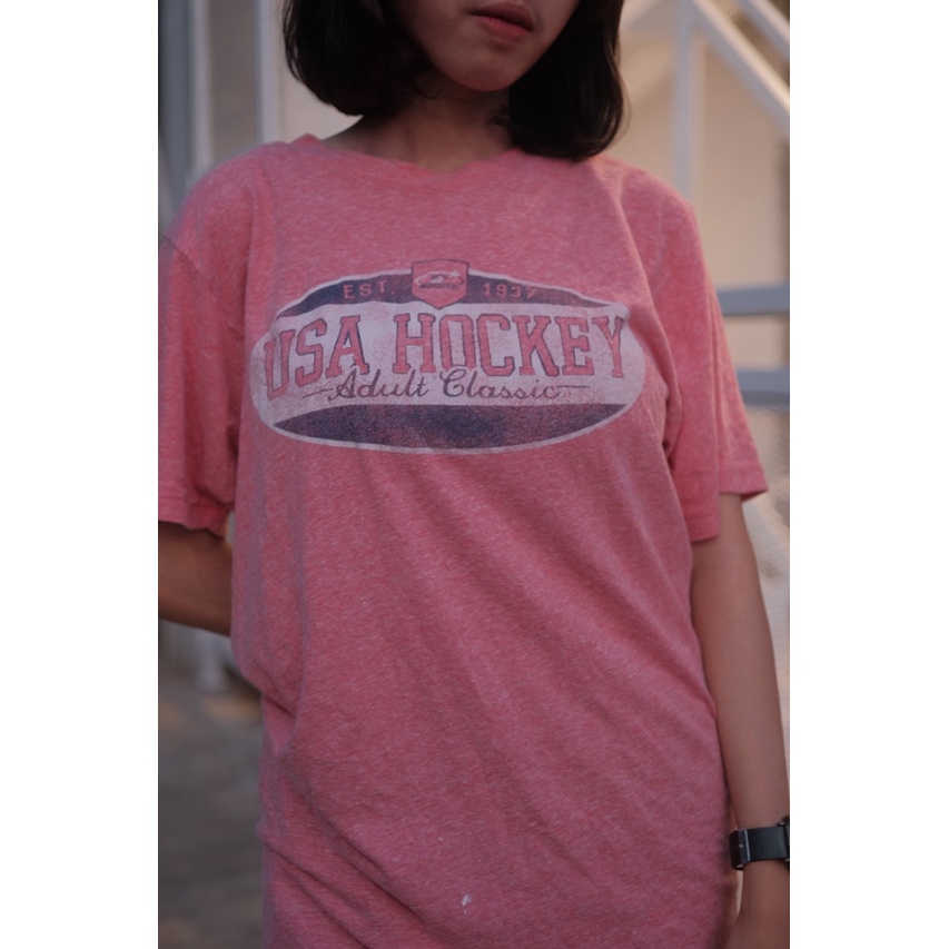 Kaos Vintage Hockey USA Classic Preloved / VTG Shirt Preowned