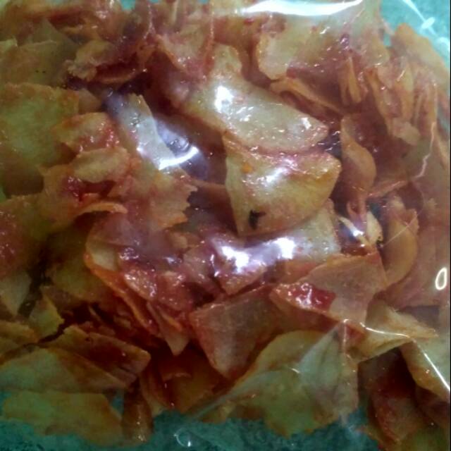 

kerpik singkong/ubi balado pedas manis home made