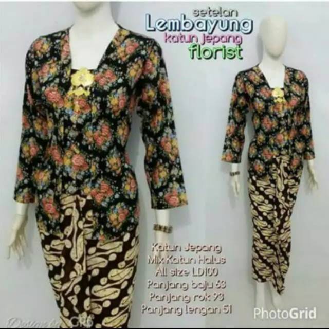 Atasan Kutubaru Katun. Kebaya Katun jepang.