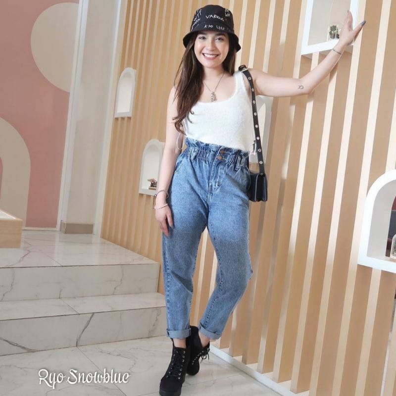 HIGHWAIST JEANS SKODER || DRAKO JEANS HITS VIRAL SELEBGRAM PANTS