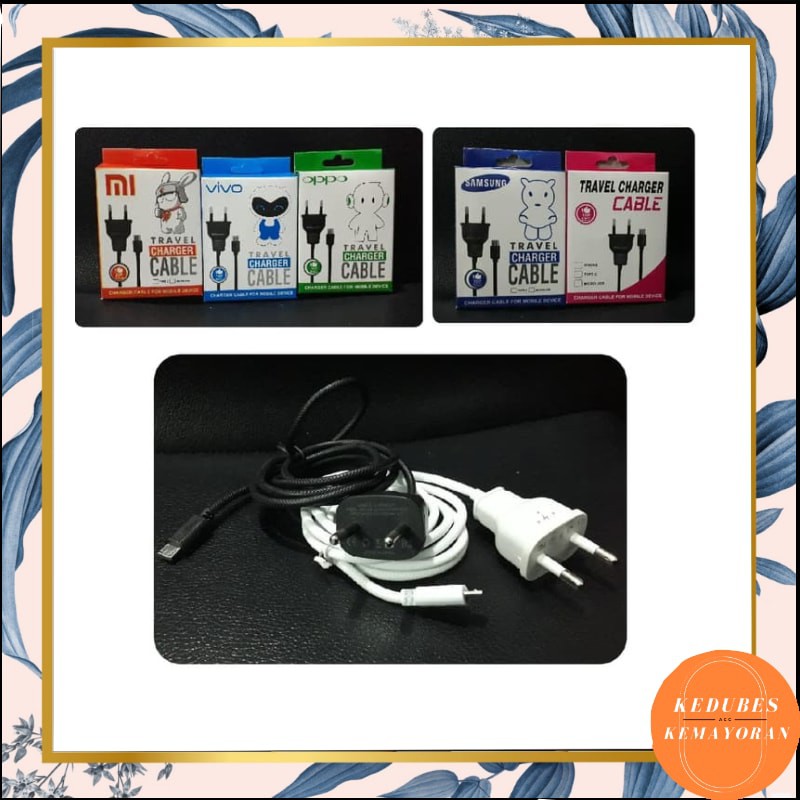 Charger Micro Langsung Colok Fast Charger / Travel Charger Cable