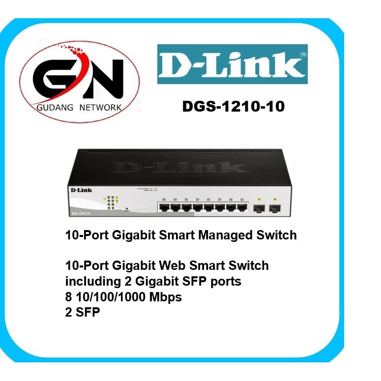 D-LINK DGS-1210-20 20-Port Layer 2 Smart Managed Gigabit Switch